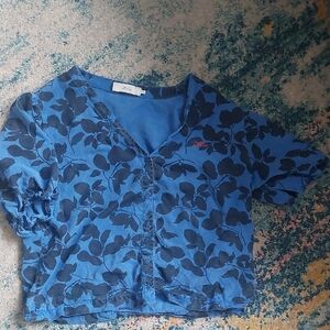 Floral Blue Kids Top